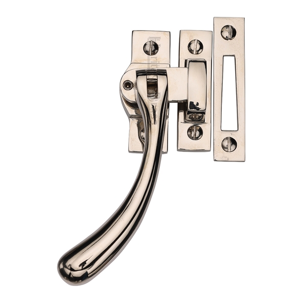 V1008L MP/HP-PNF  Polished Nickel  Heritage Brass Locking Bulb End Casement Fastener